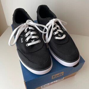Women's Keds Courty II Black Canvas, Size 8, New In Box